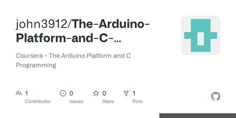 arduino coursera|The Arduino Platform and C Programming .